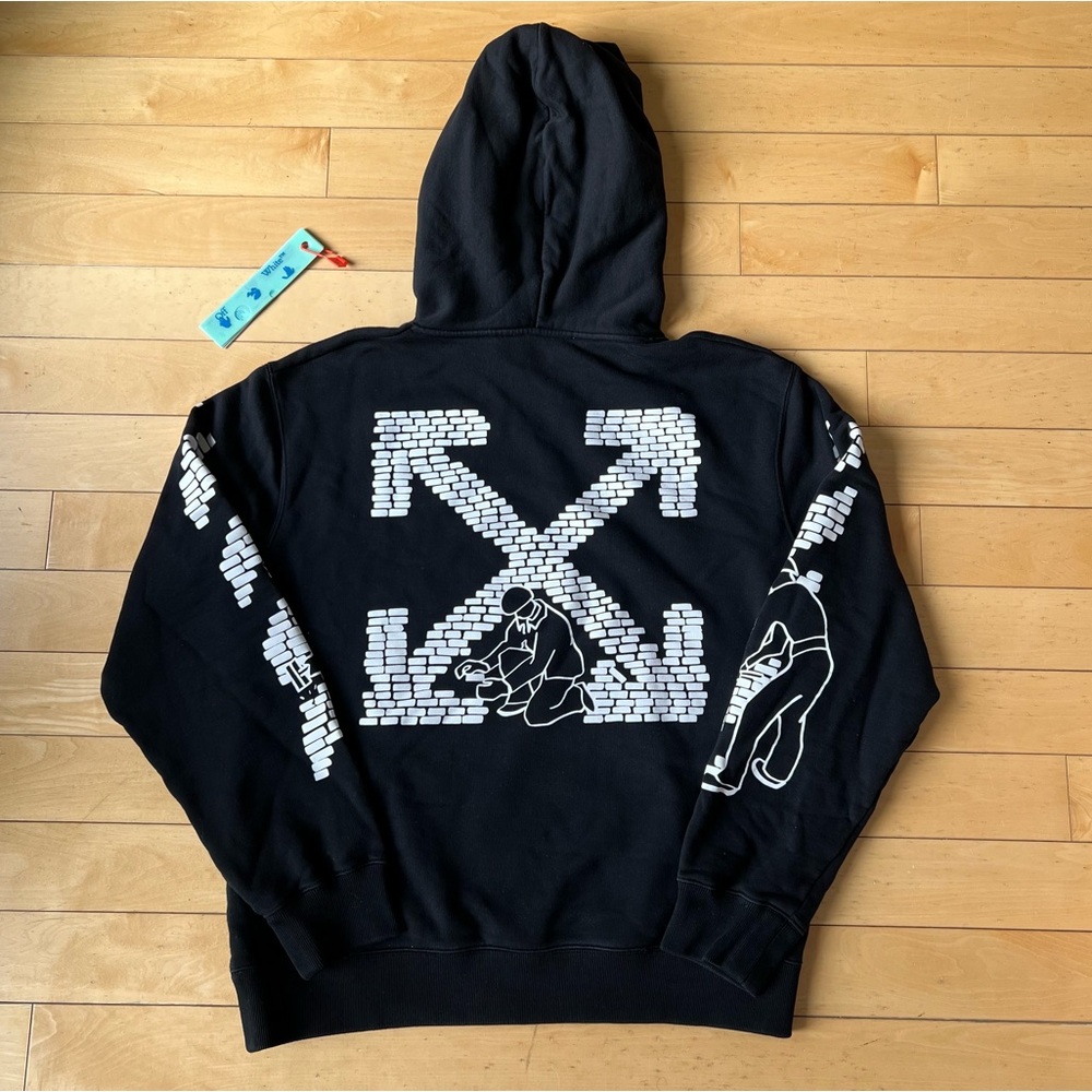 OFF-WHITE Bricks Logo Hoodie